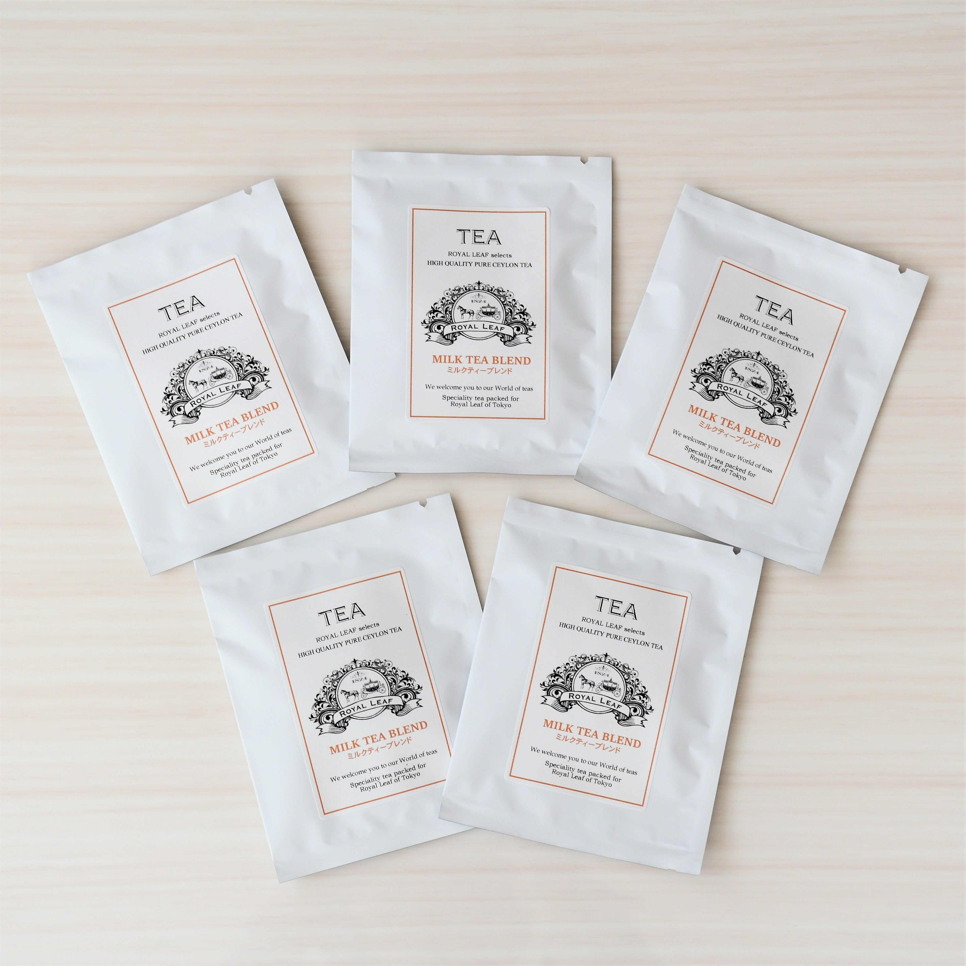ミルクティーブレンド 個包装ティーバッグ5袋セット【100％天然