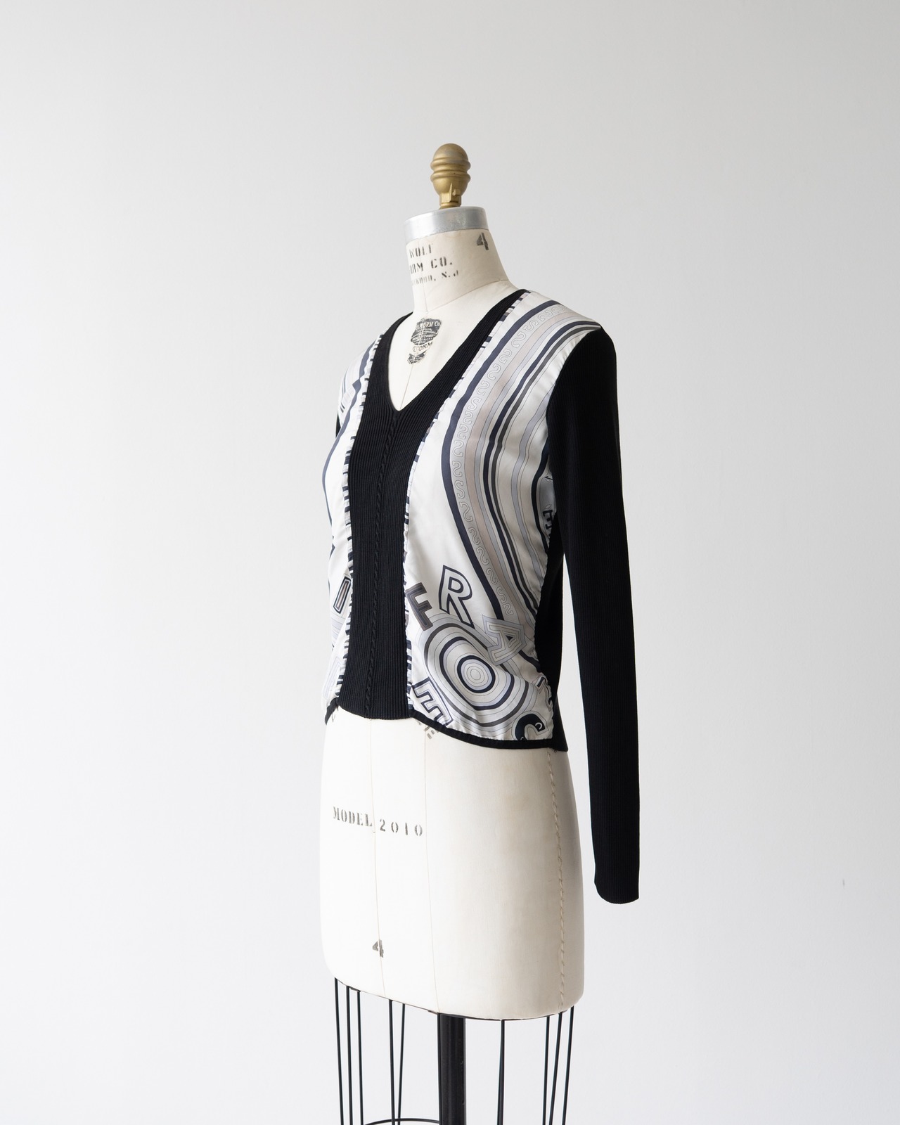 〈Hermès by martin margiela〉Patterned Knit Sweater