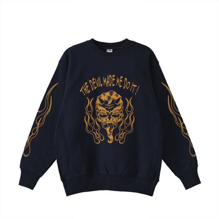 アメカジ アメトラ 裏起毛 サイドリブ スウェット 12oz ネイビー | Fan