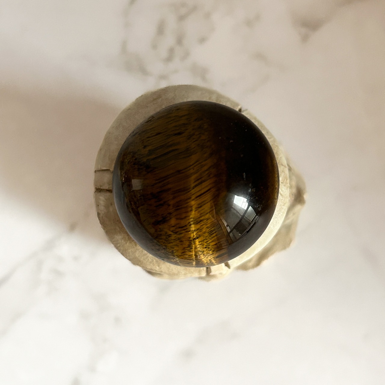 フクロウさんとキノコのアンティーク調スフィアスタンド