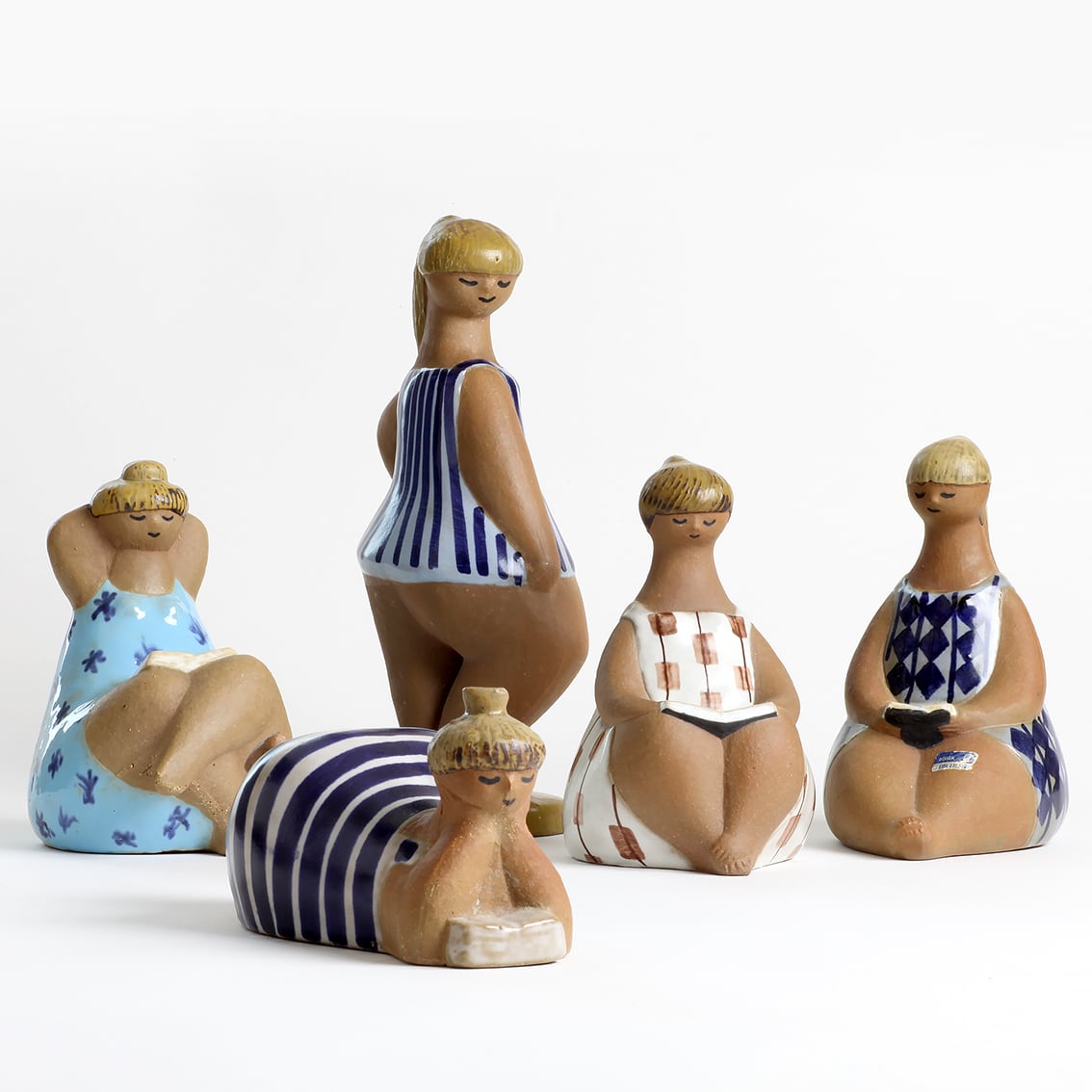 初期レアLisa LarsonリサラーソンGustavsberg シール付き北欧 Lisa Larson/リサ・ラーソン】 UNIKシリーズ 鳥 《Gustavsberg》