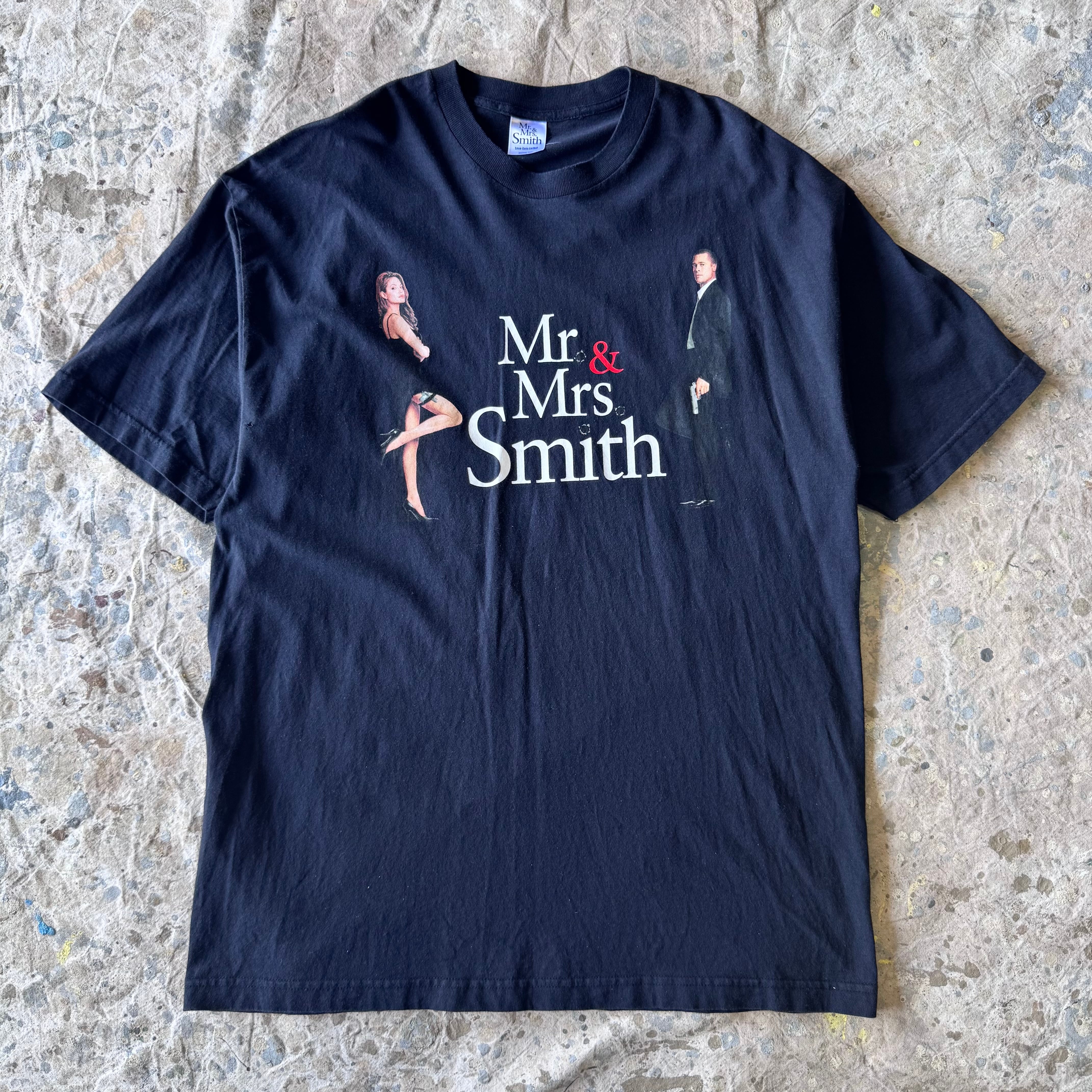 最終値下【00s】Mr.&Mrs.Smith プロモ Tシャツ 映画 XL 00s Mr.&Mrs Smith 映画Tシャツ ムービーT ブラック XL | 古着屋 savvy