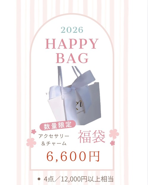 【6,600円／2026 HAPPY BAG】アクセサリー＆チャーム福袋 4点入り（12,000円以上相当）送料無料！