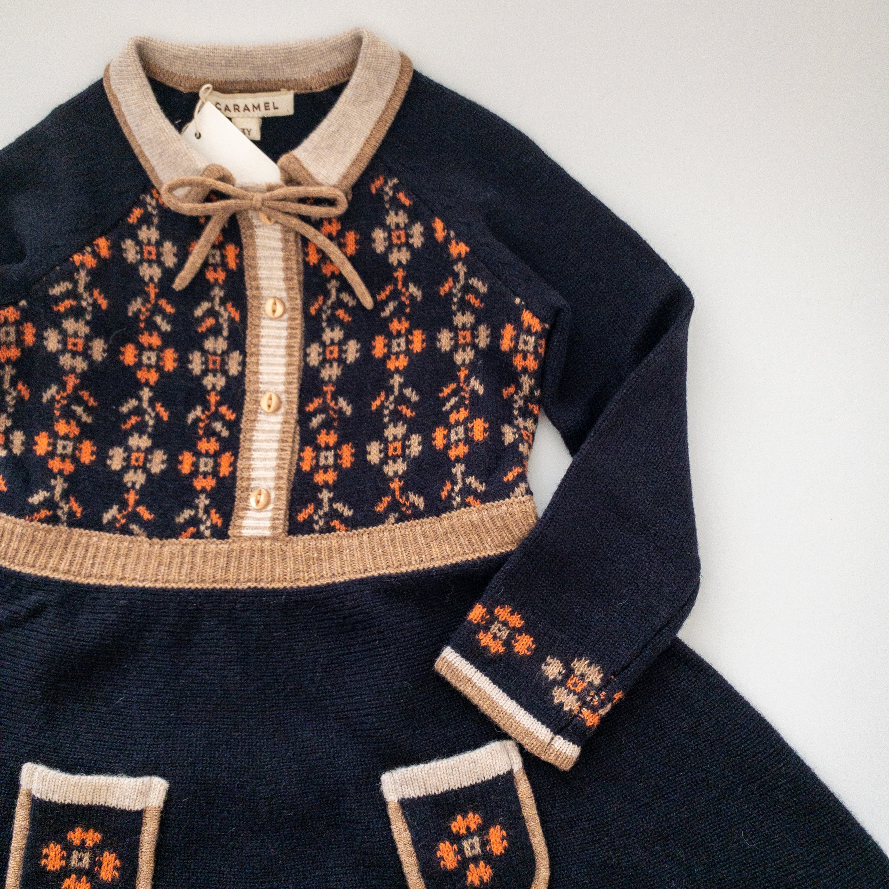 caramel キャラメル 8Y 21AW ニットワンピース elara dress | mikasaya