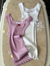 Mara Tank Top リブタンクトップ peonia madiva