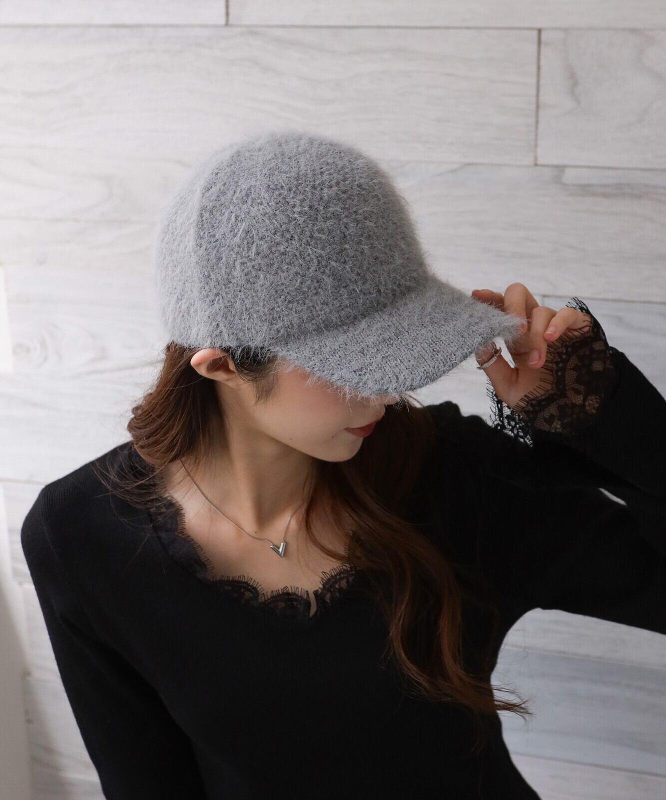 【SELECT】アジャスターゴムアンゴラキャップ