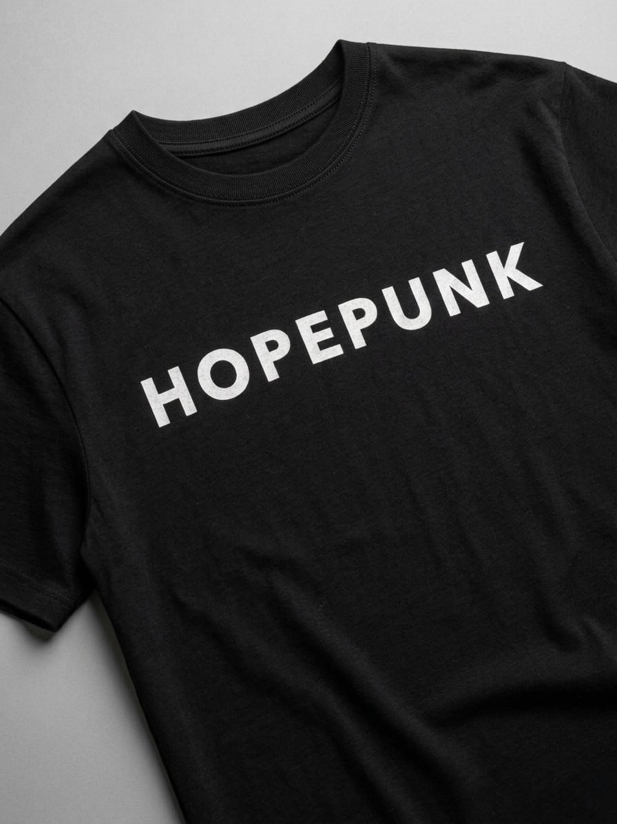 「HOPEPUNK」ワイド5分袖Tシャツ