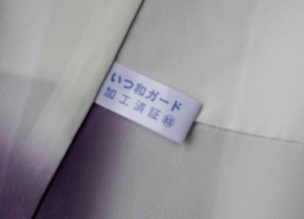 袷】紫系色 破れ雪輪文 付下げ | 大山キモノ・ちぇらうなぼるた