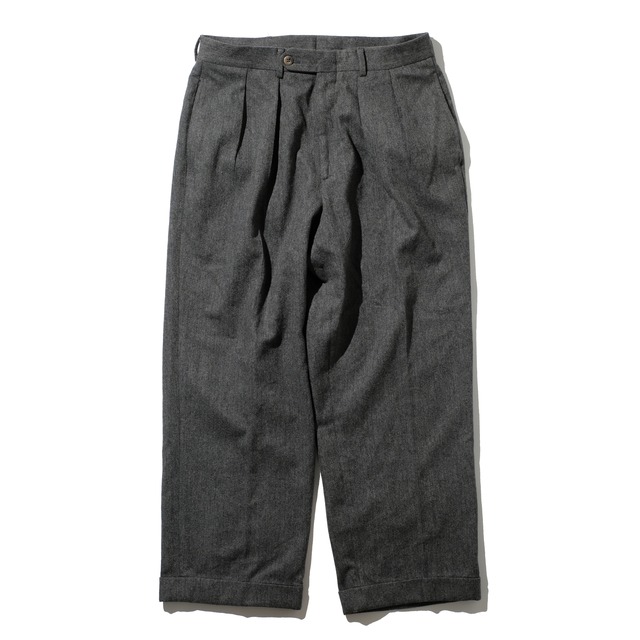 90's~ 2 tuck wool slacks by Harold Powell 実寸32×28