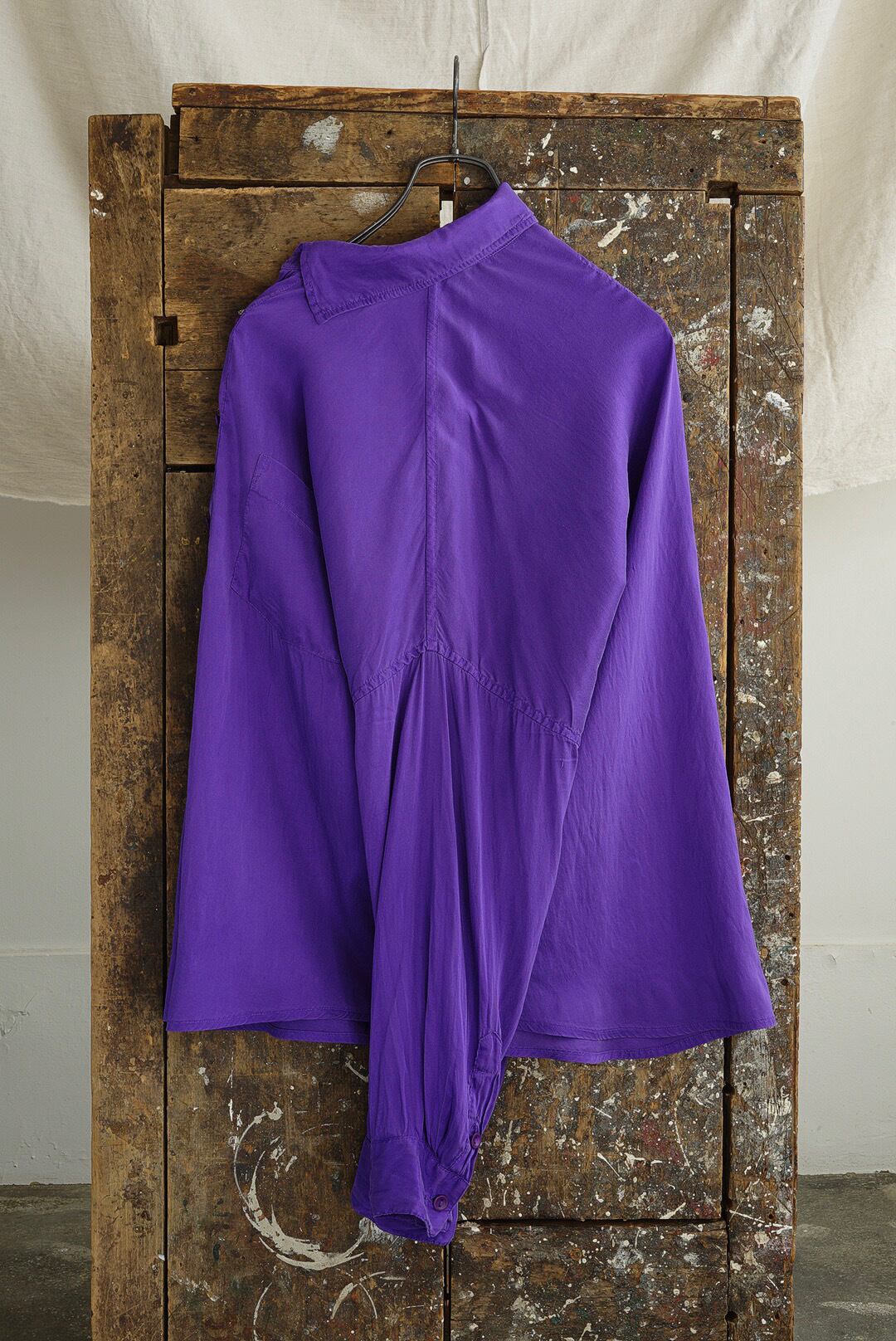 CHEZ VIDALENC - SILK SHIRT AXL / LAVENDER | Brownie