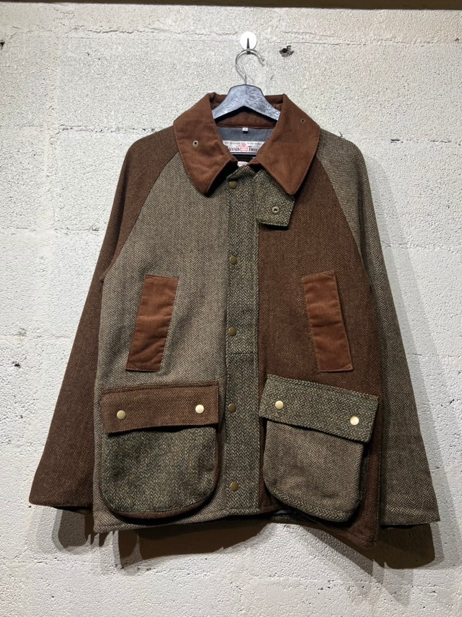 ca1 Harris Tweed Country Jacket サイズ1 BROWN