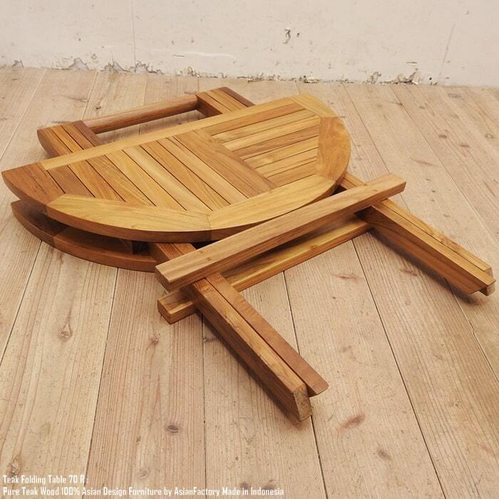 ガーデンテーブル 折り畳みテーブル 丸形 70cm×70cm 円形 円卓