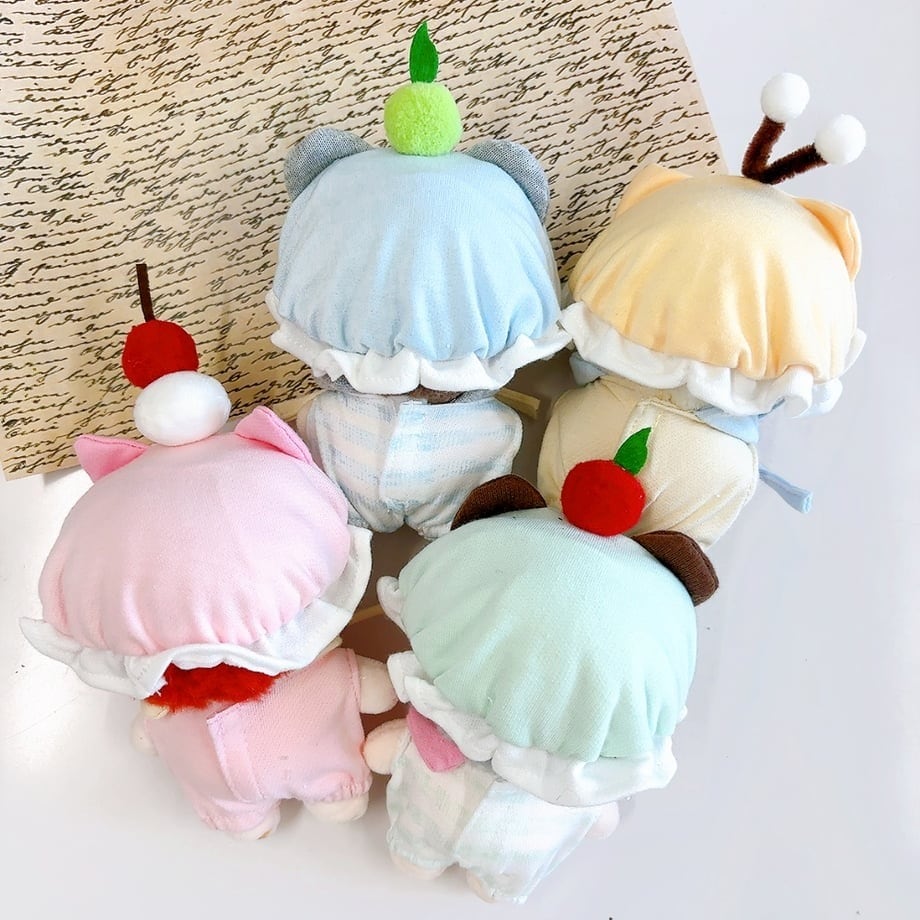 ぬいぐるみ用フリル帽子&シャツセット【10cm用】TGMC-1165 | 推し活