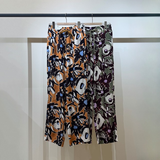 イペカアマラプリントワイドイージーパンツ