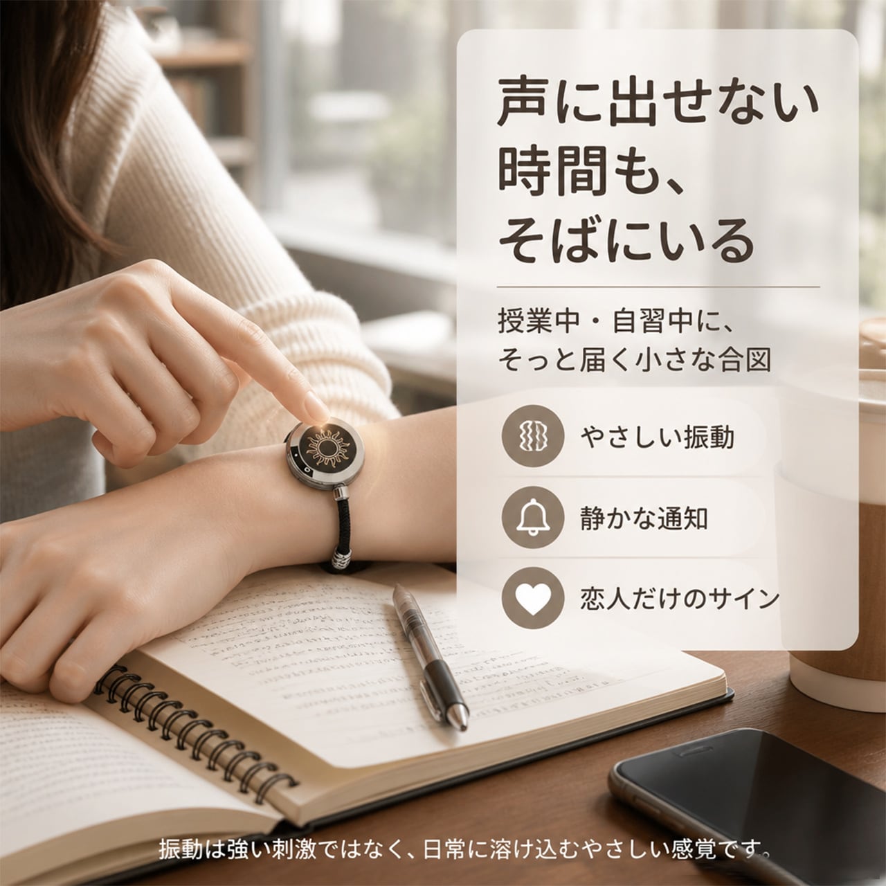 B30 .遠距離恋愛カップル用 遠隔感応スマートブレスレット ワンタッチ