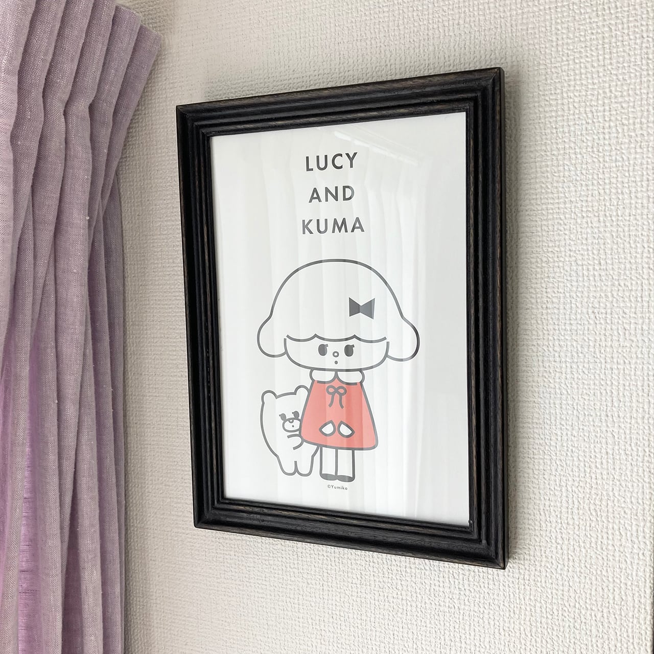 A4サイズポスター「LUCY AND KUMA」