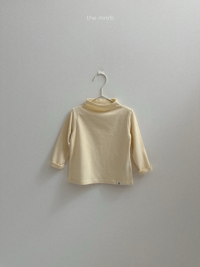 《予約》送料無料【minirobe】Blossom Half Turtleneck Tee
