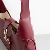 グッチ ジャッキー 1961 ミディアム ショルダーバッグ レッド レザー