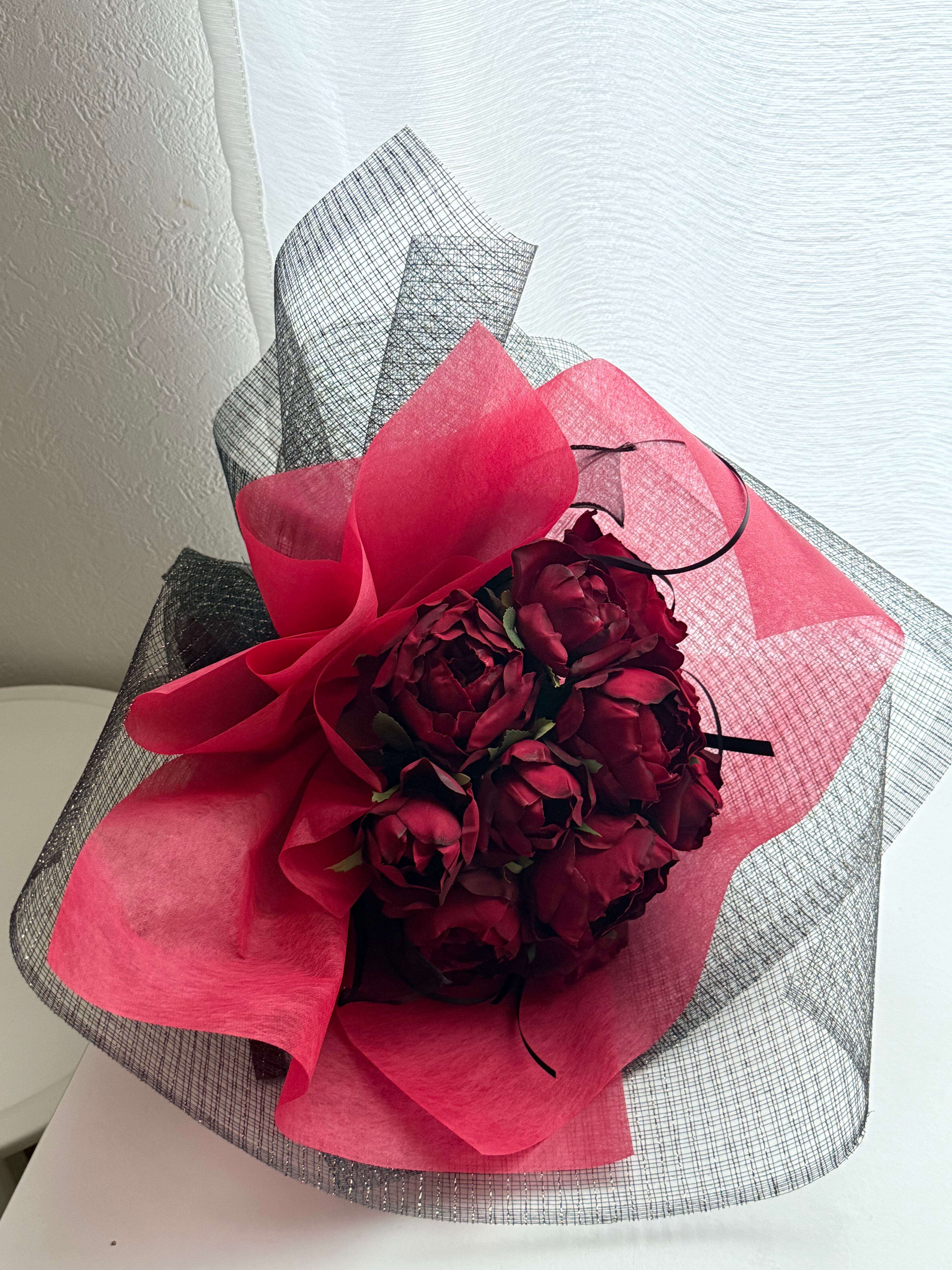 love ribbon」ボックスインブーケ プレゼント 可愛い スウィート