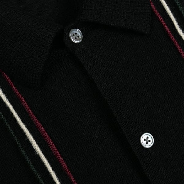 Size【L】 SUPREME シュプリーム 16SS Striped Polo Sweater Black