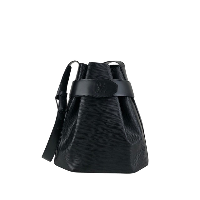 LOUIS VUITTON ルイヴィトン サックデポール エピ ショルダーバッグ ブラック レザー 巾着 vintage ヴィンテージ オールド 6ajzsh