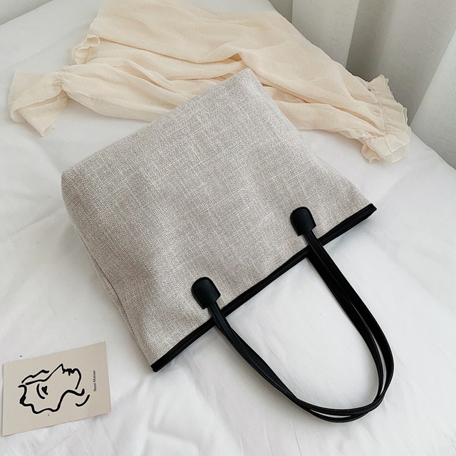 キャンバスバッグショルダービッグバッグメス2020夏新トレンドバージョンのワイルド大容量ファッションハンドバッグトートバッグ 手作りハンドバック60731383057