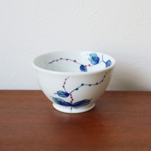 波佐見焼　広口碗（小）水引草　お茶碗としても