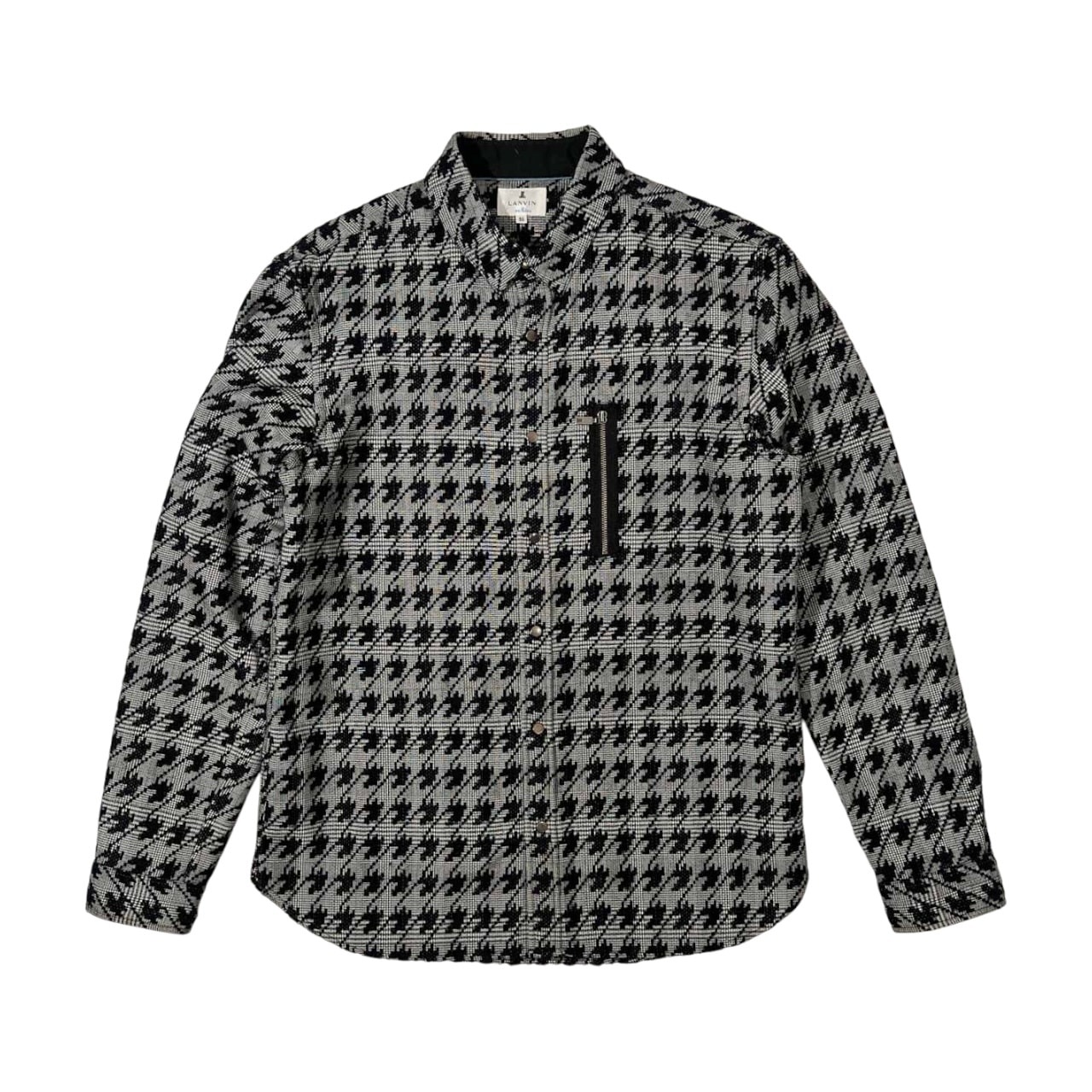 LANVIN en Bleu ランバン オンブルー 千鳥格子 ハウンドトゥース シャツ ジャケット 50 /メンズ