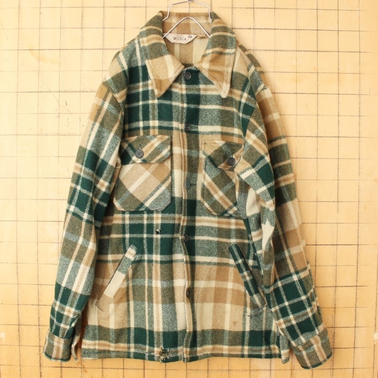 Woolrich ヴィンテージ 60s〜70s チェック ウールジャケット