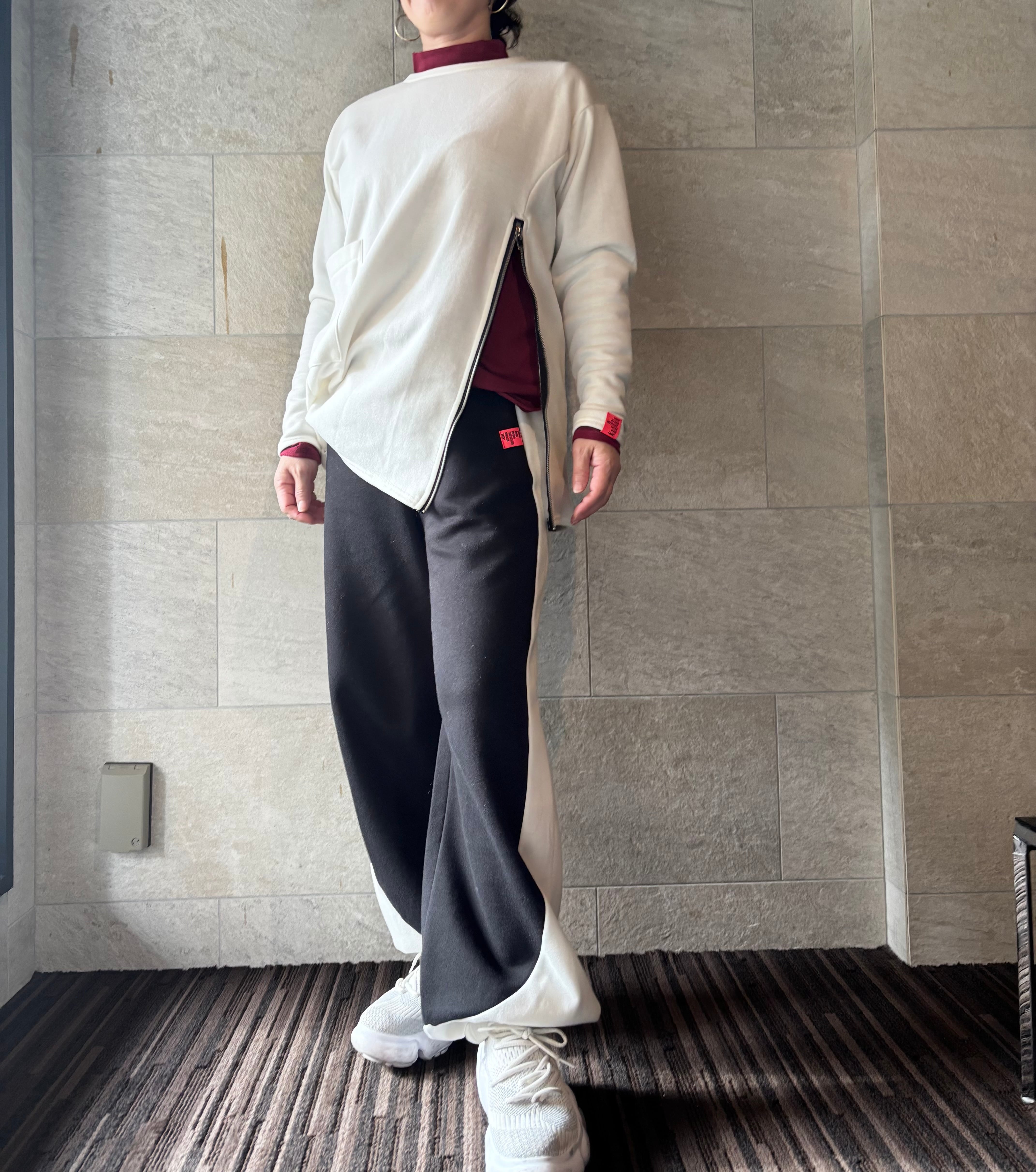 バイカラースウェットパンツ/NO.1256017