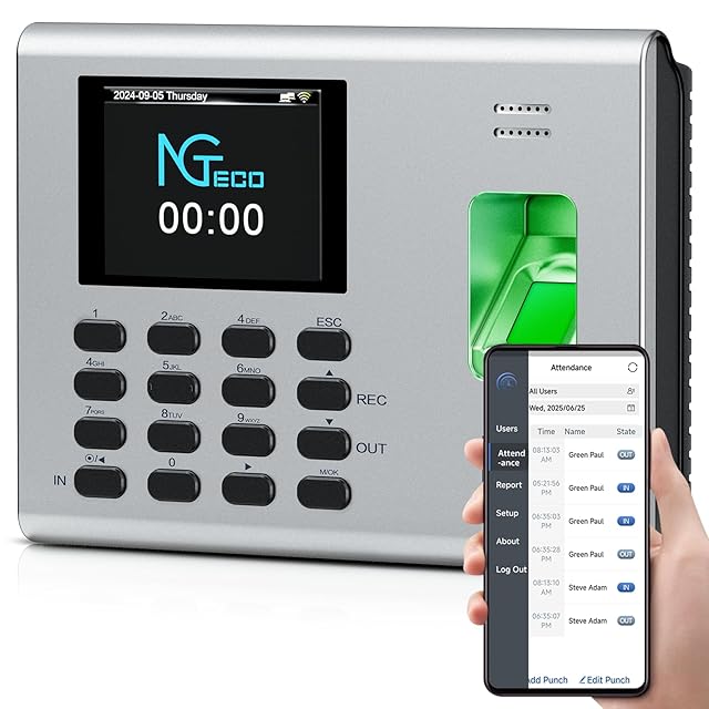 FaceSec(ﾌｪｲｽｾｯｸ) タイムレコーダー AI顔認証 高速 高精度 2万人登録