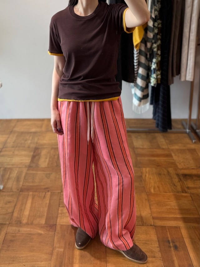 jonnlynx/JL22-CT1101 double tee brown×gold