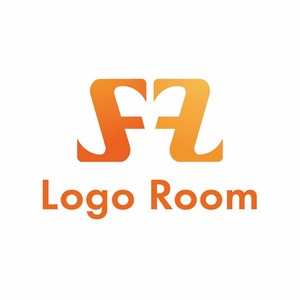 No406 FとMのロゴ【アルファベット、F、M、オレンジ、グラデーション、シンプル、明るい、建築、建設、製造、IT系、士業、保険、コンサル、団体、施設】