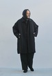 STILL BY HAND “ Linen mixed wool coat ( Black )”