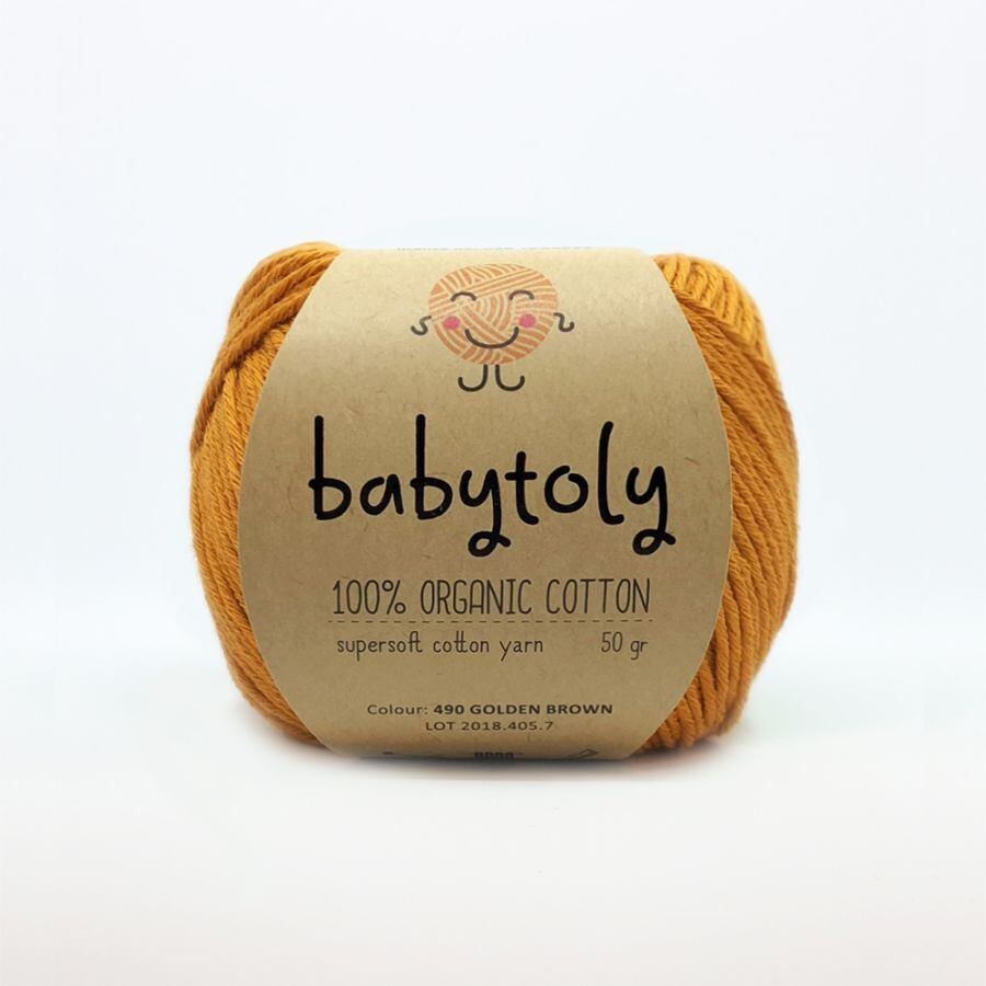 babytoly / Organic Cotton Yarn / GOLDEN BROWN
