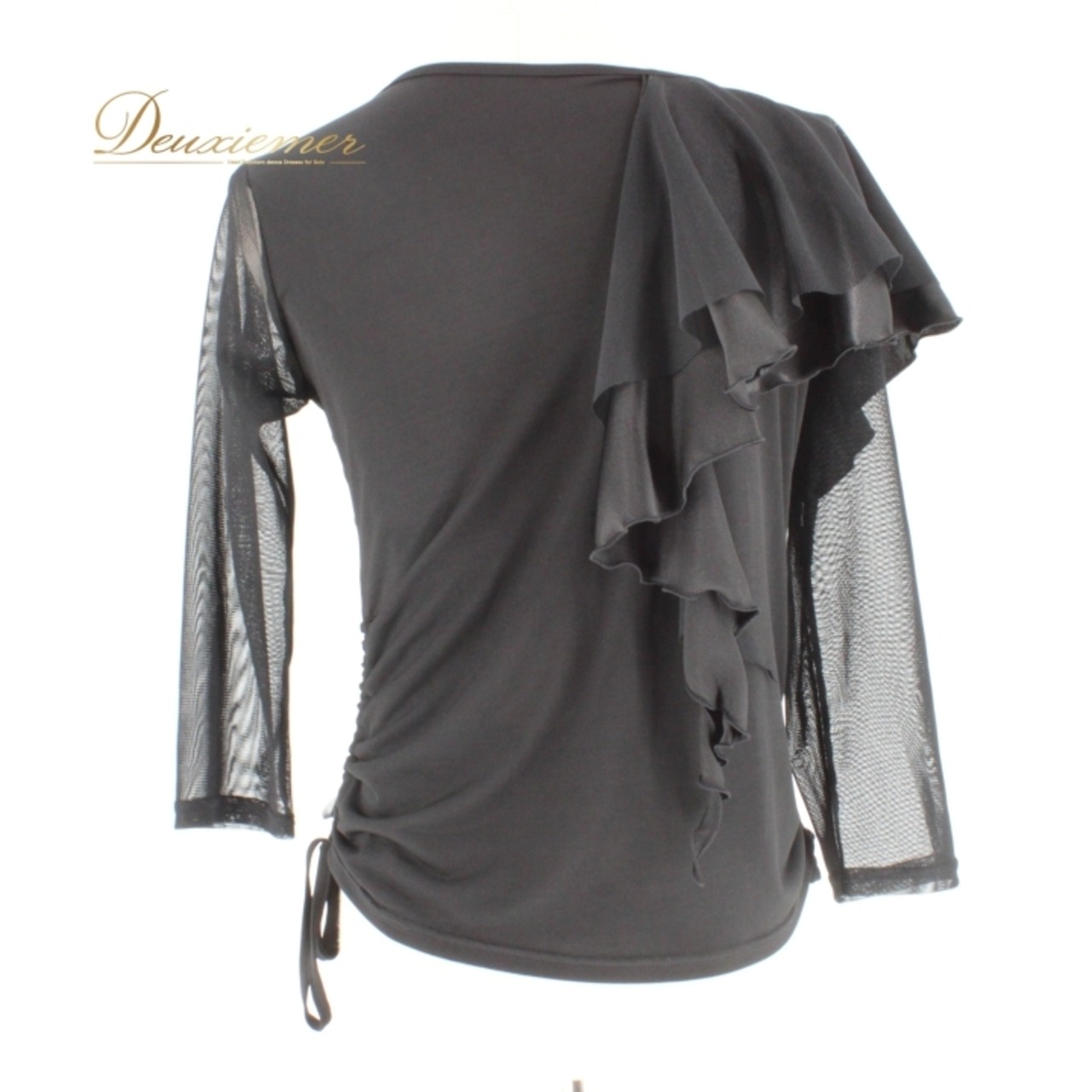 社交ダンス 衣装 スタンダード トップス レッスンウェア レディース Roger 黒 レース 長袖 ブラック系 無地 フォーマル 練習着 上品 オシャレ 高級感 着心地抜群 ストレッチ 大人 女性用 首元デザイン ルーズフィット 落ち着いた色合い ダンス用 トップス 半袖 結婚式 披露宴 パーティー プロ用 トレーニング 設計 シンプル スタイリッシュ ビジネスカジュアル 仕立て上げ シーン多様