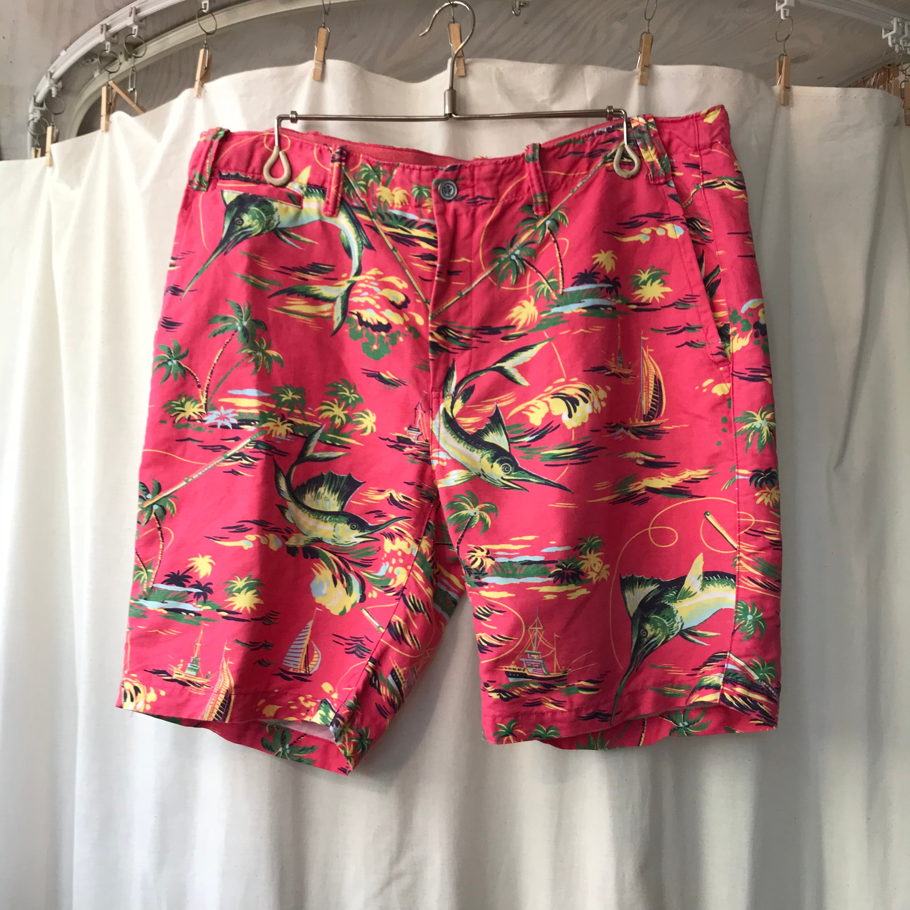 POLO Ralph Lauren ラルフローレン 総柄 ハーフパンツ ショーツ W36