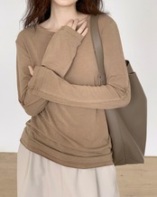 Simple long sleeve T-shirt T20050
