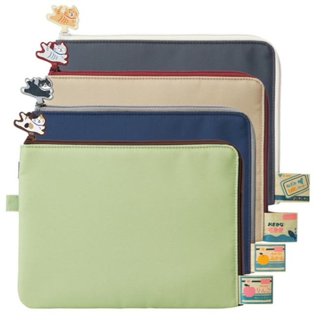 リヒトラブ にゃんシーン フラットポーチ A-2222