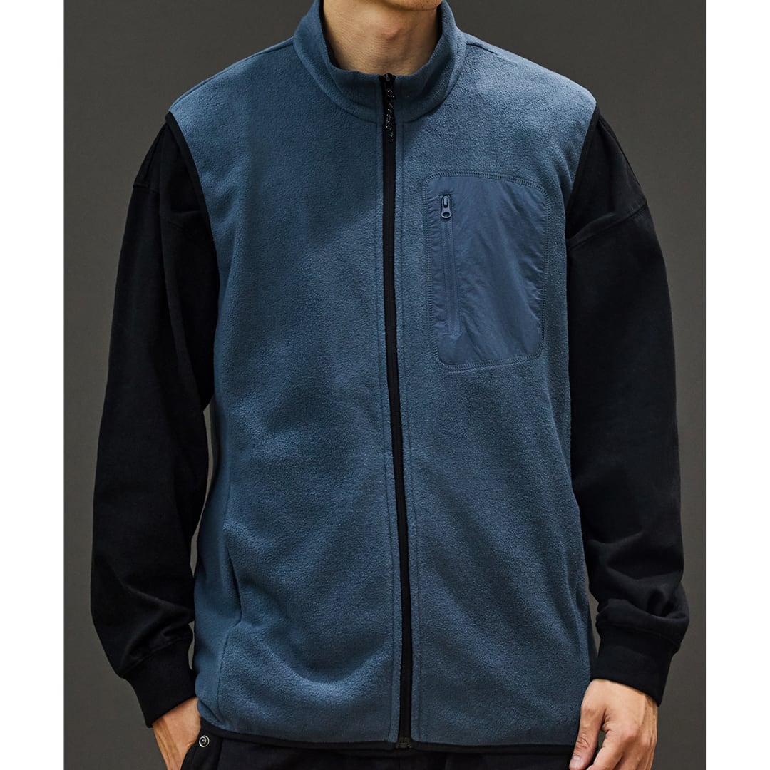 アップライトネックフルジップベスト A19235