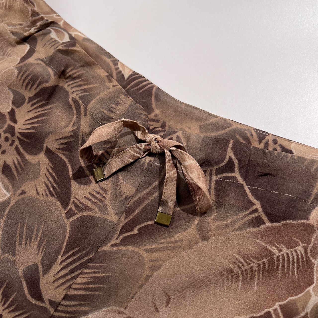 KENZO JUNGLE ケンゾー 花柄 総柄 シルク ワイド パンツ サイズ 40 /フランス製/絹100%/ビンテージ