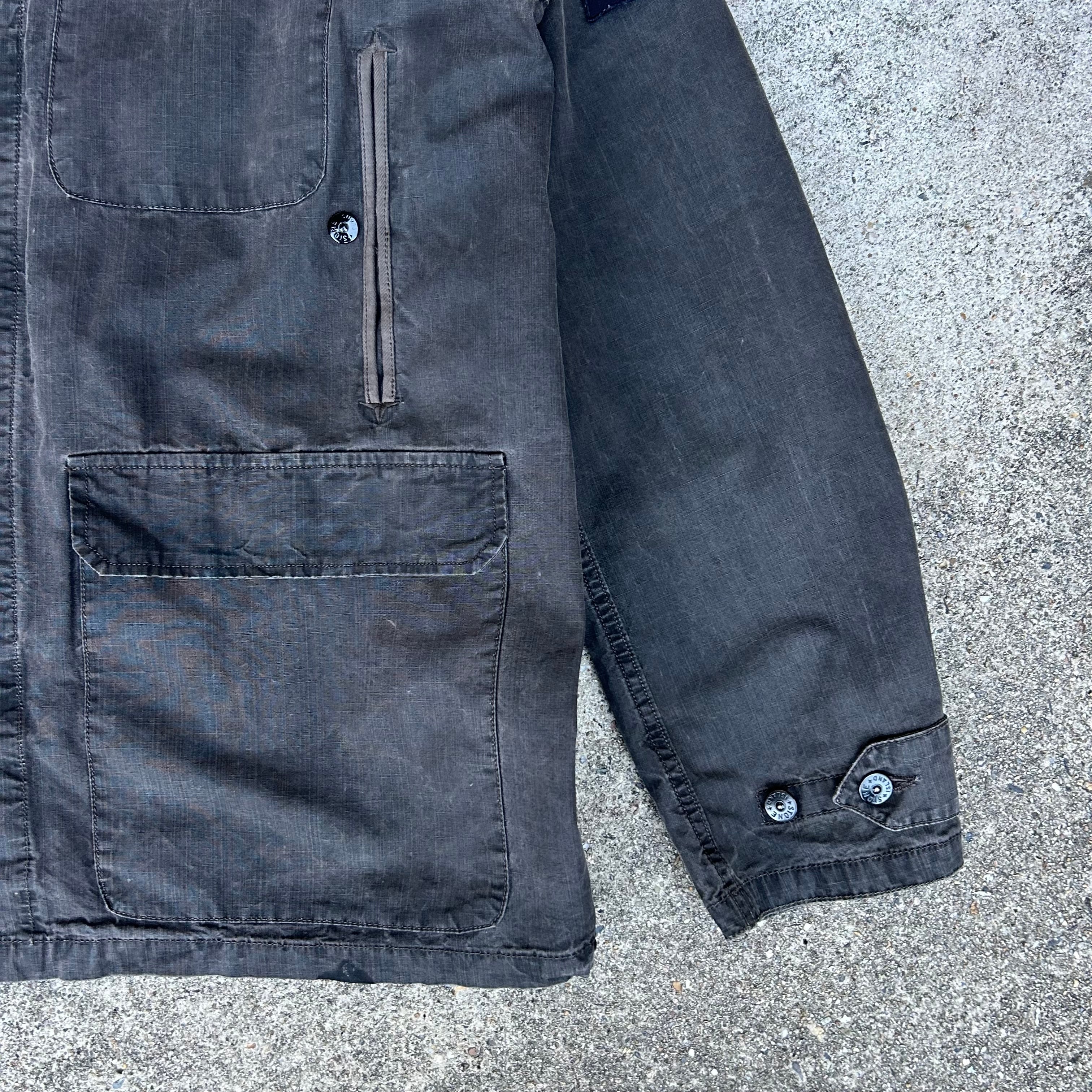 2006SS STONE ISLAND Cotton Garment Dye Hunting Jacket | RONGO