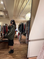 【お取り置き】1980's-90's Made in ENGLAND コーデュロイカラー キルティングジャケット / カーキ