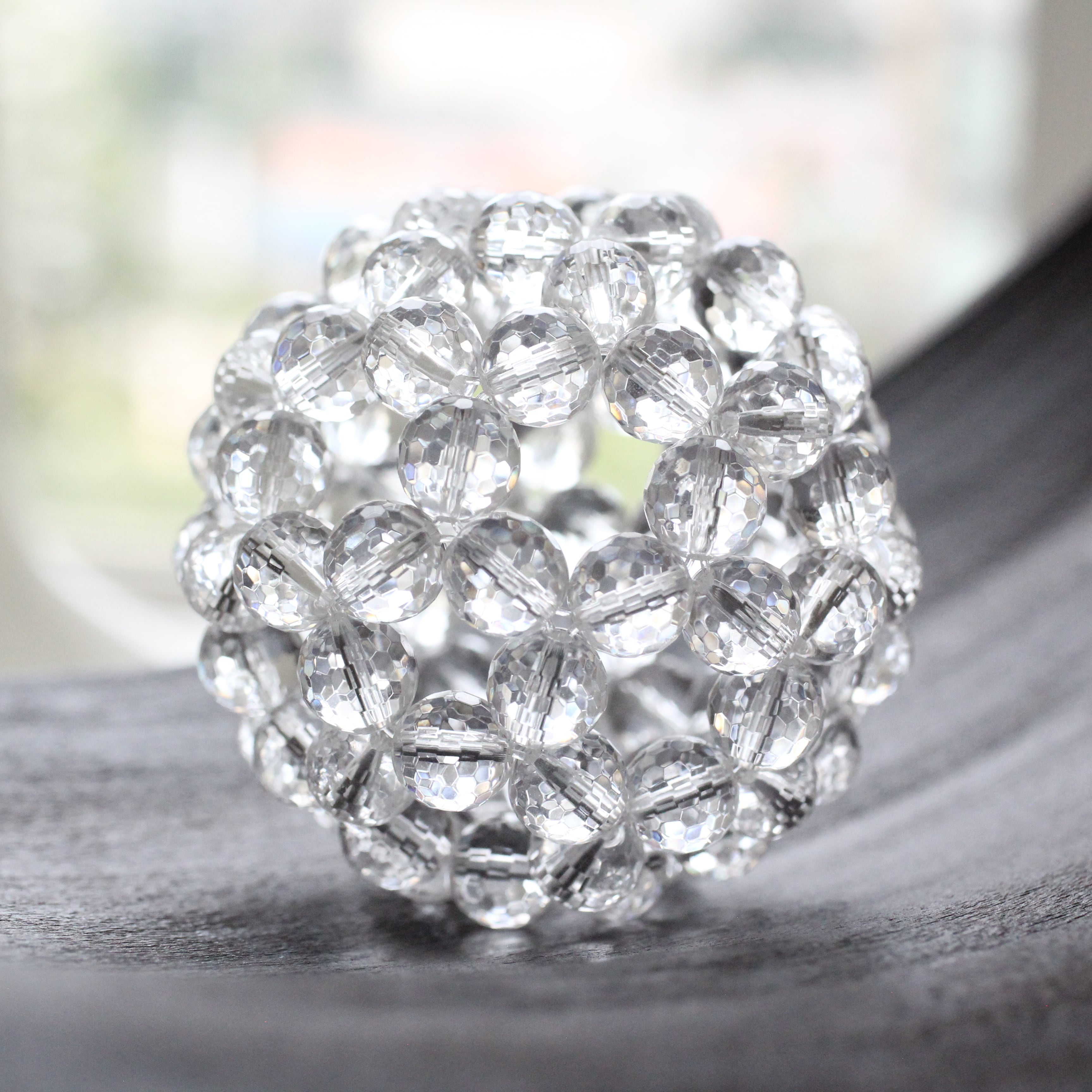 水晶ビーズ多面体【バッキーボール】直径6.5㎝ | earth venus