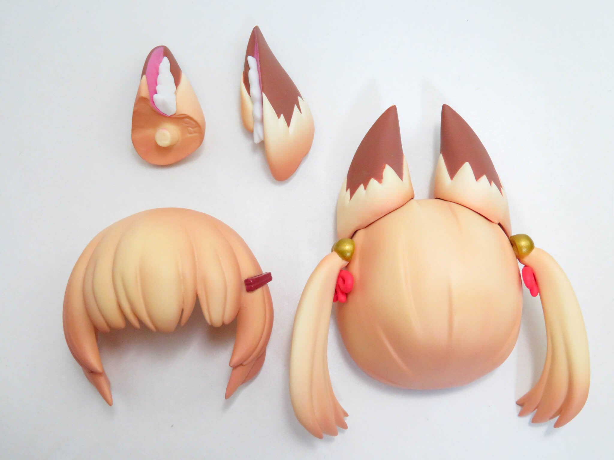 再入荷(A-ランク)【1012】 のじゃロリおじさん 髪パーツ ケモ耳ツインテール ねんどろいど
