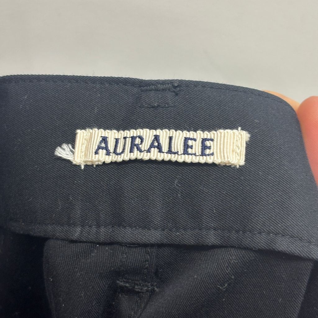 AURALEE オーラリー 24SS WASHED FINX SILK CHAMBRAY BELTED PANTS