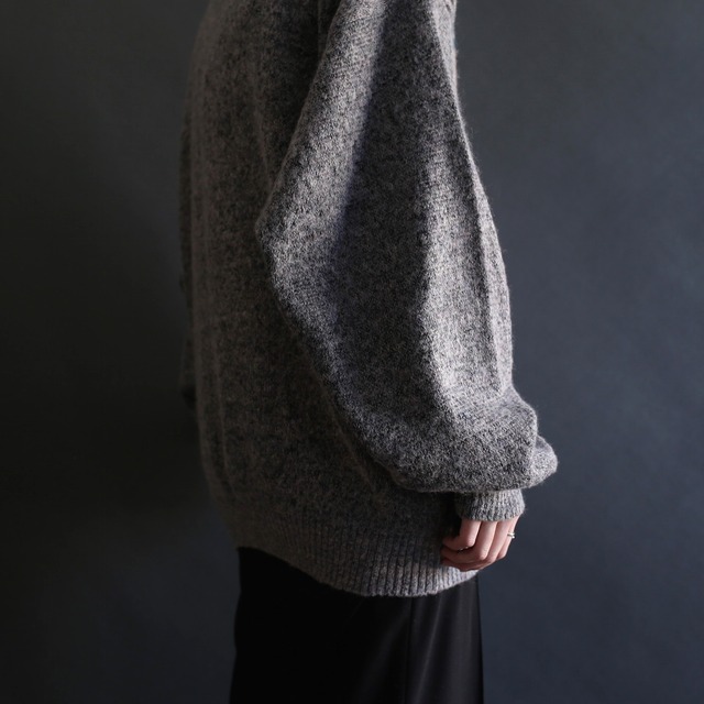 front patch work design loose knit