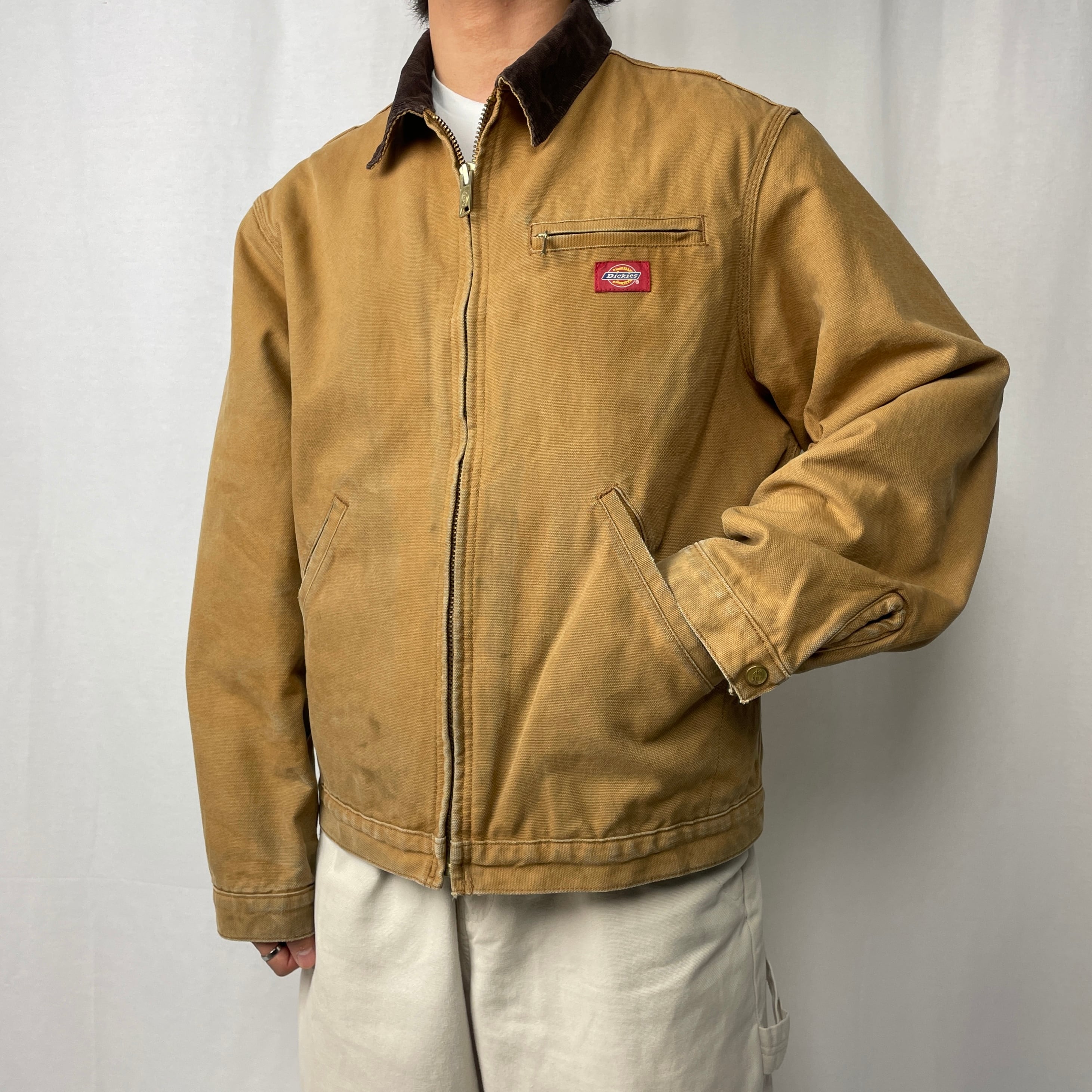 Dickies ディッキーズ ワークジャケット ダック地 デトロイトジャケット メンズM 古着 コーデュロイ  キャメルブラウン【ワークジャケット】/ブラウン | cave 古着屋【公式】古着通販サイト