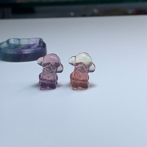 02.可愛いフローライトトイプードルセット