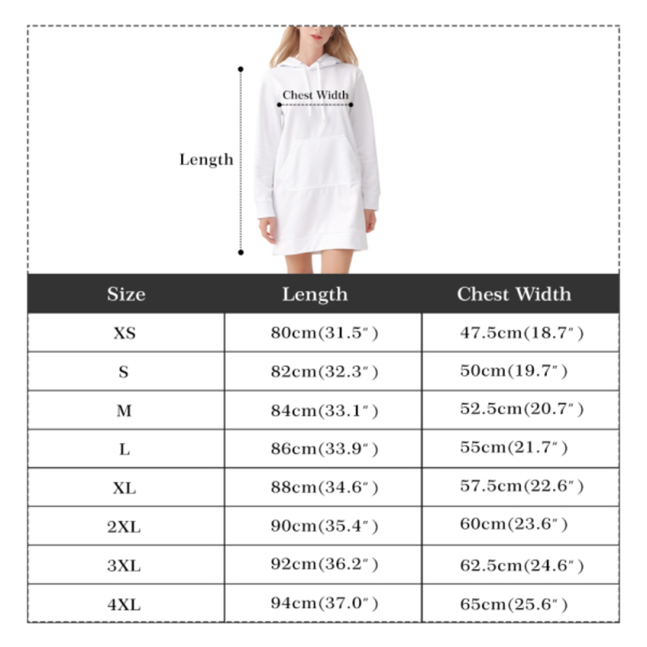 Women's Casual Hoodie Midi Dress 4290